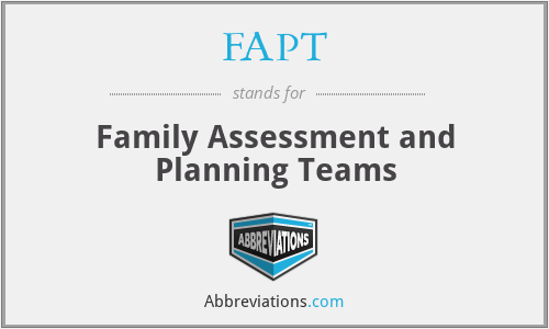 FAPT - Family Assessment and Planning Teams
