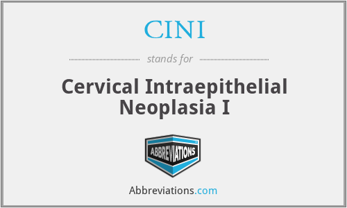 CINI - Cervical Intraepithelial Neoplasia I