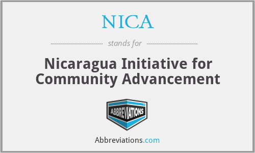 NICA - Nicaragua Initiative for Community Advancement