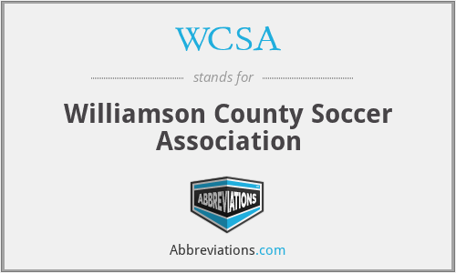 WCSA - Williamson County Soccer Association