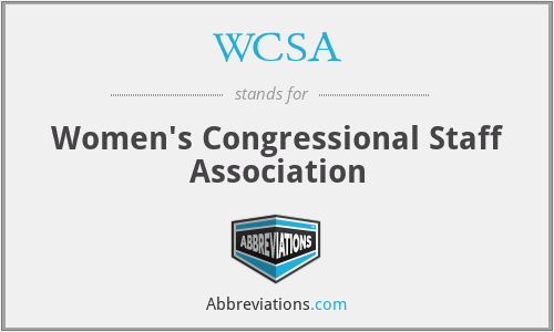 WCSA - Women's Congressional Staff Association