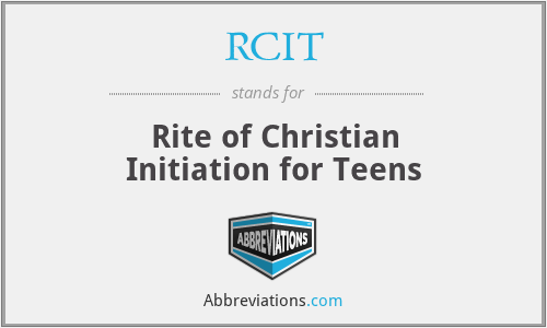 RCIT - Rite of Christian Initiation for Teens