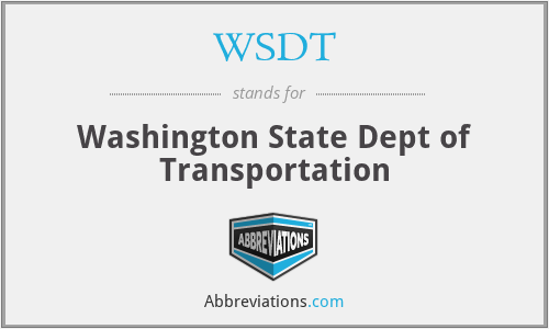 WSDT - Washington State Dept of Transportation