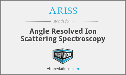 ARISS - Angle Resolved Ion Scattering Spectroscopy