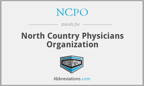 NCPO - North Country Physicians Organization