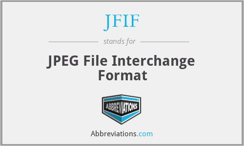 JFIF - JPEG File Interchange Format