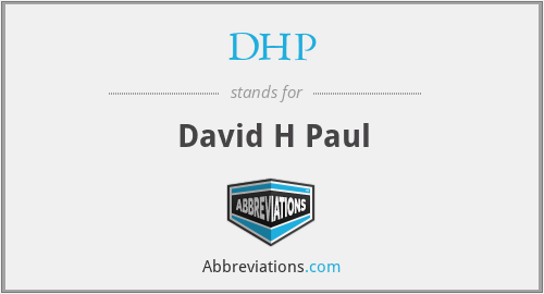 DHP - David H Paul