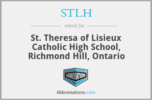 STLH - St. Theresa of Lisieux Catholic High School, Richmond Hill, Ontario