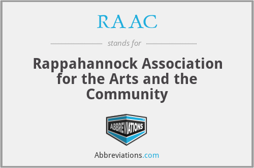 RAAC - Rappahannock Association for the Arts and the Community