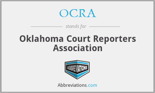 OCRA - Oklahoma Court Reporters Association