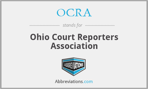 OCRA - Ohio Court Reporters Association