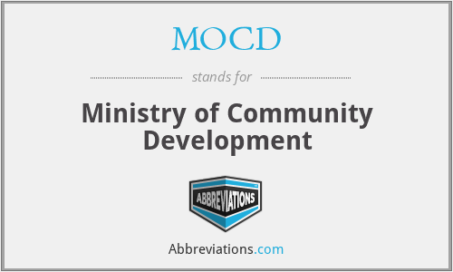 MOCD - Ministry of Community Development