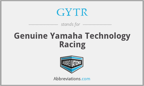 GYTR - Genuine Yamaha Technology Racing