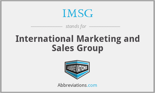 IMSG - International Marketing and Sales Group