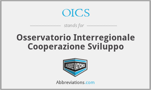 OICS - Osservatorio Interregionale Cooperazione Sviluppo