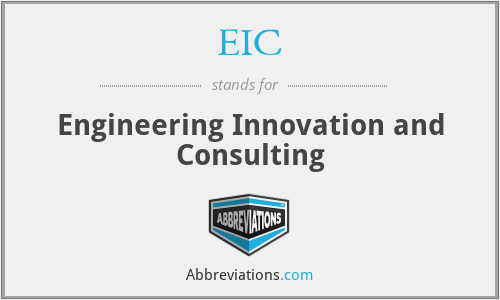 EIC - Engineering Innovation and Consulting