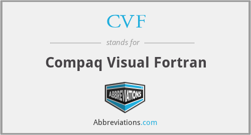 CVF - Compaq Visual Fortran