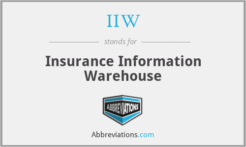 IIW - Insurance Information Warehouse