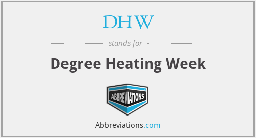 DHW - Degree Heating Week