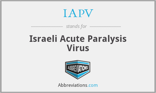 IAPV - Israeli Acute Paralysis Virus