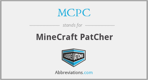 MCPC - MineCraft PatCher