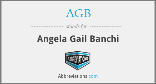 AGB - Angela Gail Banchi
