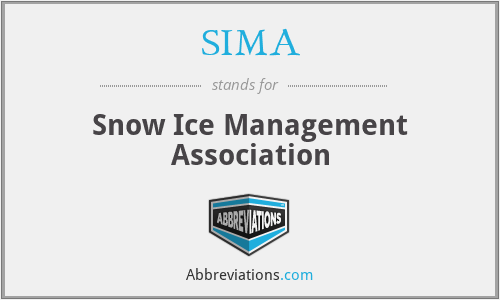 SIMA - Snow Ice Management Association