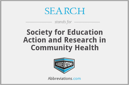 SEARCH - Society for Education Action and Research in Community Health