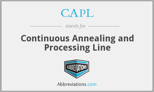 CAPL - Continuous Annealing and Processing Line