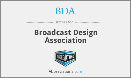 BDA - Broadcast Design Association