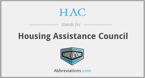 HAC - Housing Assistance Council
