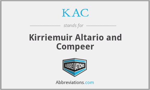 KAC - Kirriemuir Altario and Compeer