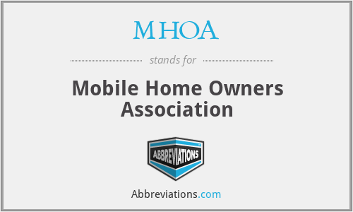 MHOA - Mobile Home Owners Association