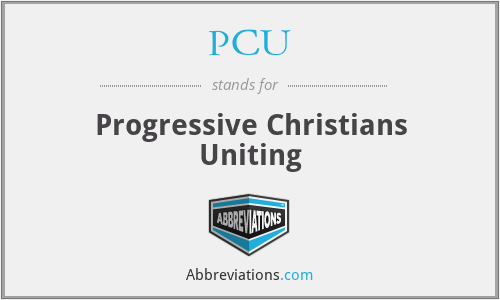 PCU - Progressive Christians Uniting