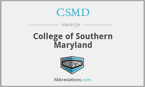 CSMD - College of Southern Maryland