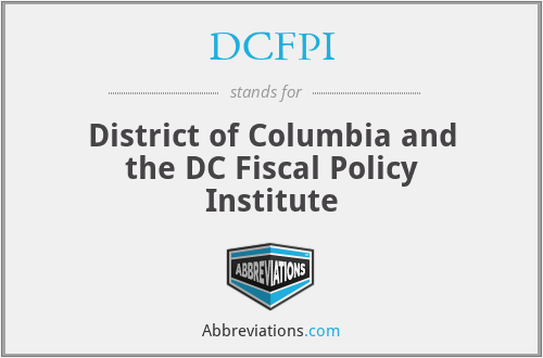 DCFPI - District of Columbia and the DC Fiscal Policy Institute