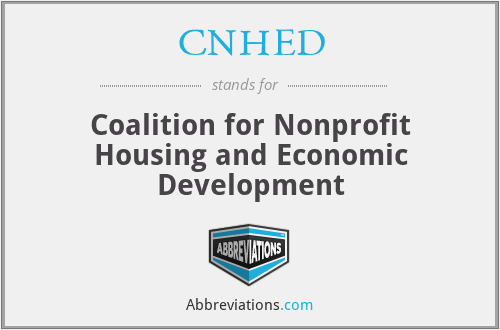 CNHED - Coalition for Nonprofit Housing and Economic Development