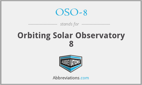 OSO-8 - Orbiting Solar Observatory 8