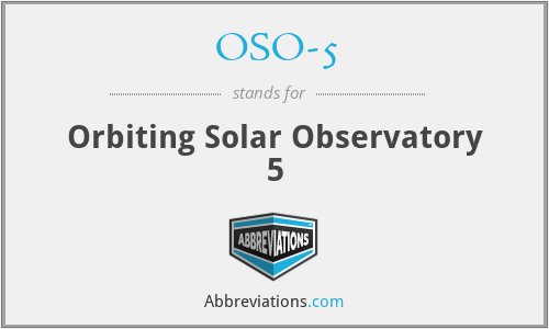OSO-5 - Orbiting Solar Observatory 5