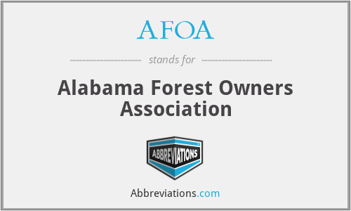 AFOA - Alabama Forest Owners Association