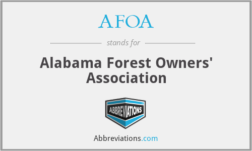 AFOA - Alabama Forest Owners' Association
