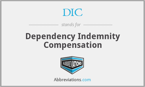 DIC - Dependency Indemnity Compensation