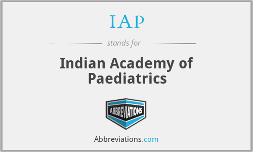 IAP - Indian Academy of Paediatrics
