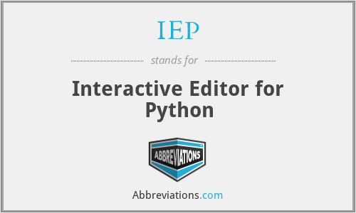 IEP - Interactive Editor for Python