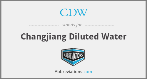 CDW - Changjiang Diluted Water