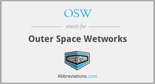 OSW - Outer Space Wetworks