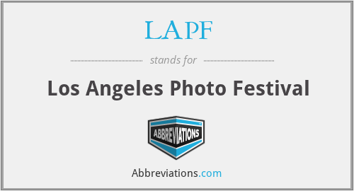 LAPF - Los Angeles Photo Festival