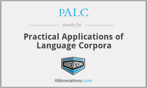 PALC - Practical Applications of Language Corpora
