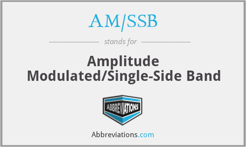 AM/SSB - Amplitude Modulated/Single-Side Band