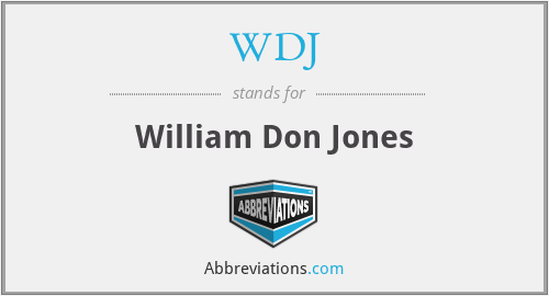 WDJ - William Don Jones